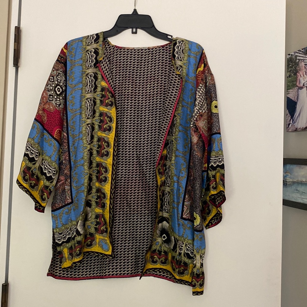 Etro reversible silk nylon jacket